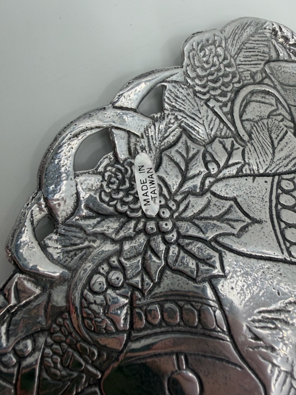 Vintage Arthur Court Serving Bread Tray Platter 1992 Deer Stag 12” Christmas - Picture 7 of 9